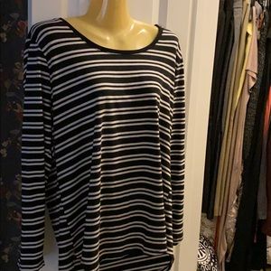 Black and white striped shirt